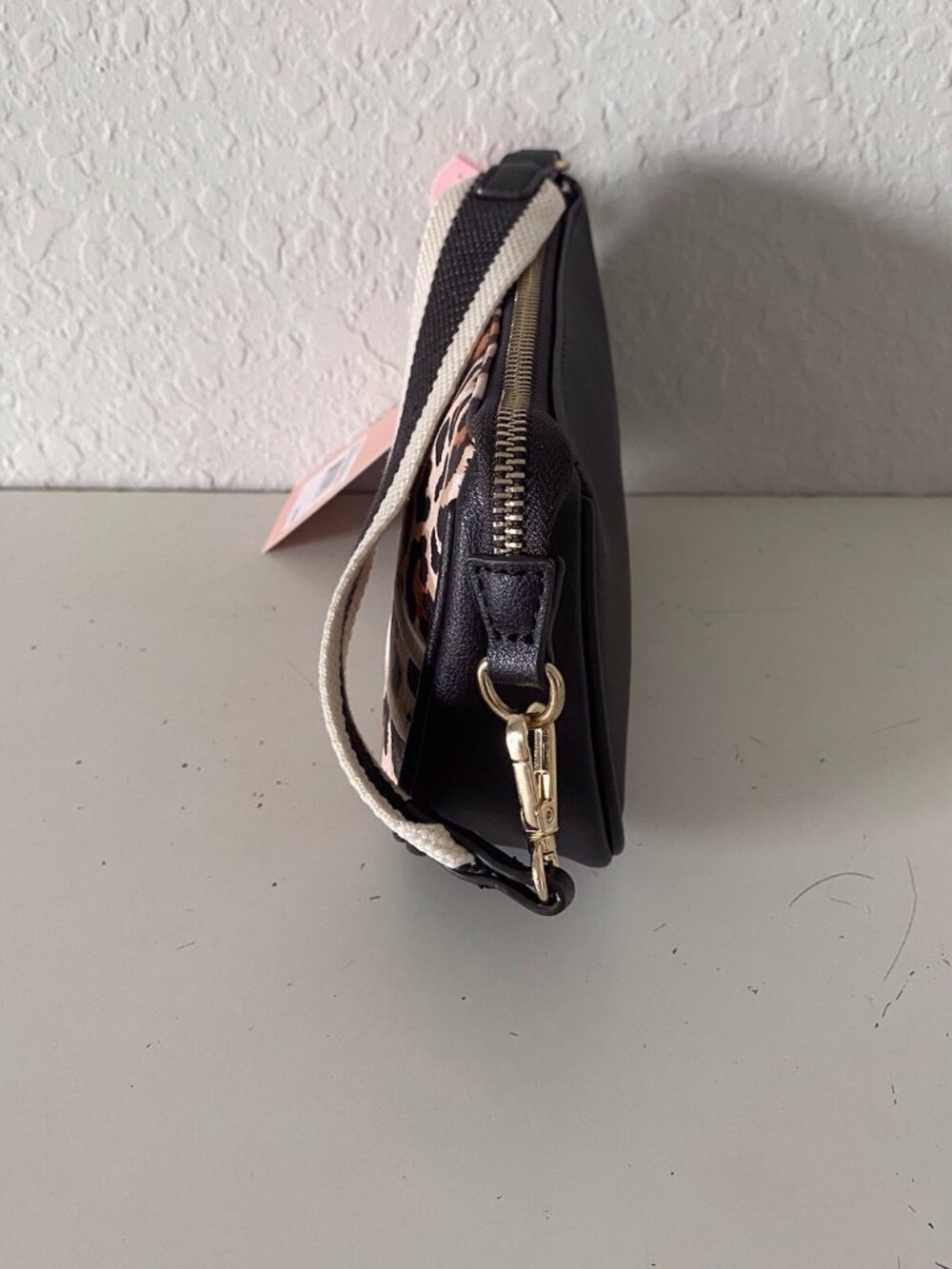Juicy Couture Juicy Prep School Convertible Wristlet Leopard Cheetah Buff NEW - Picture 5 of 12